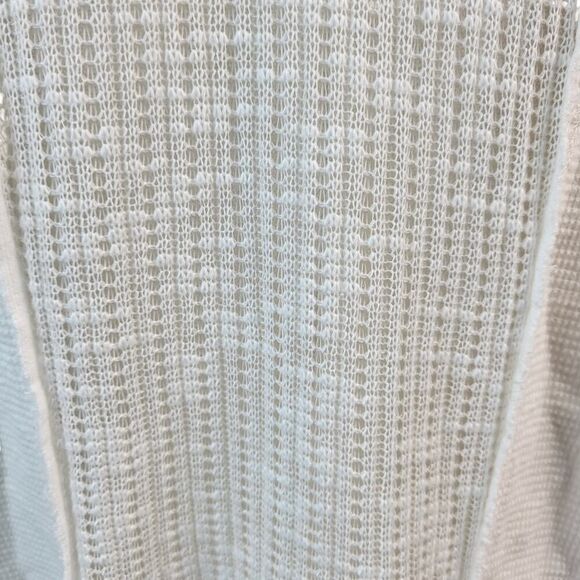 NEW POL Oversized Small Textured White Knit Button Down Sweater Relaxed Fit BOHO - Picture 12 of 16